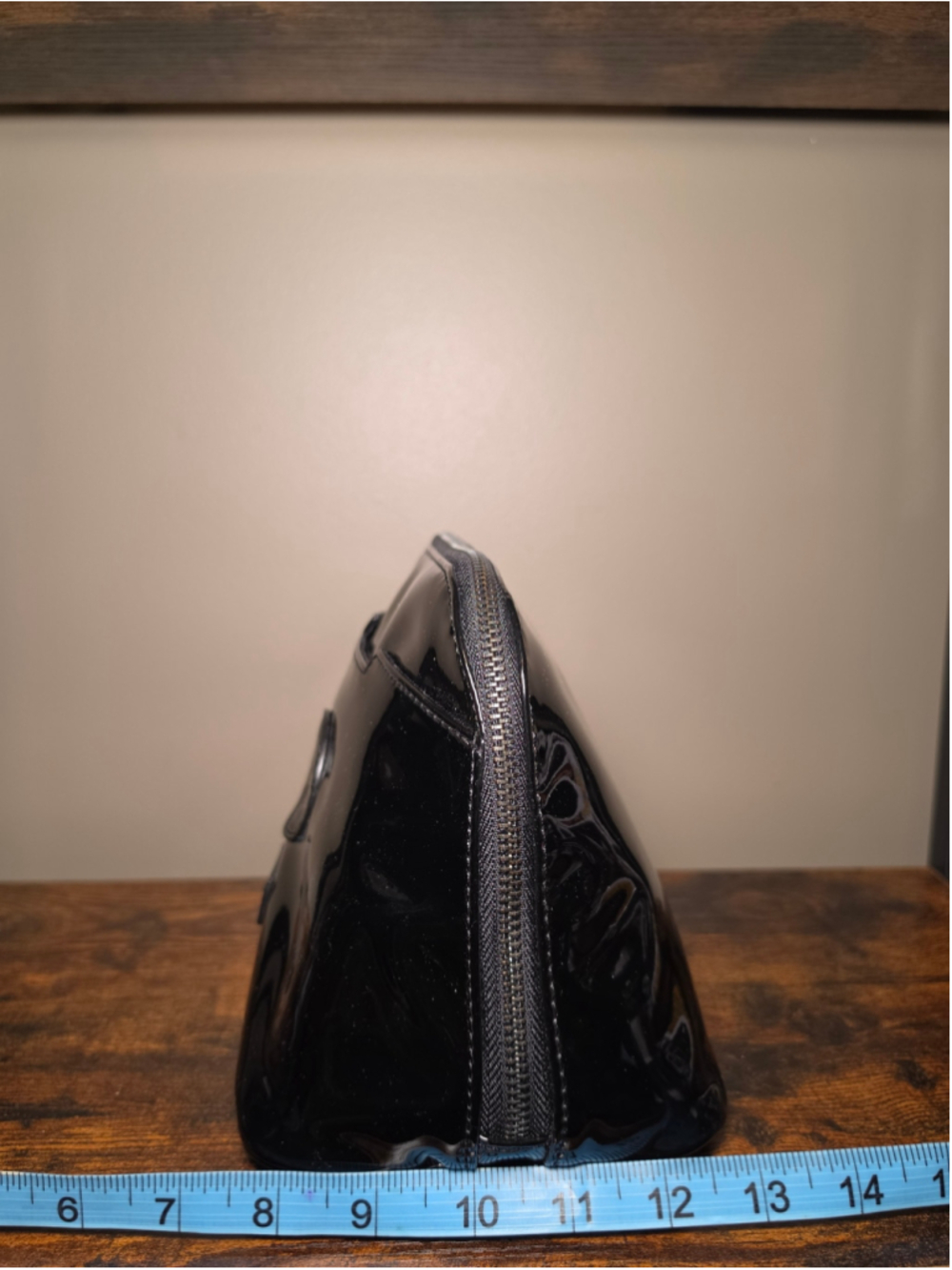 LOW START - VERSACE Black Patent Leather Clutch Bag - Picture 4 of 10